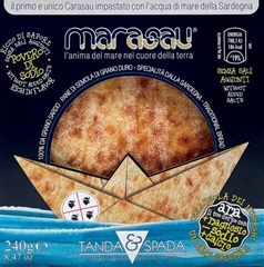 Pane Carasau Marasau impastato con l´acqua di mare della Sardegna